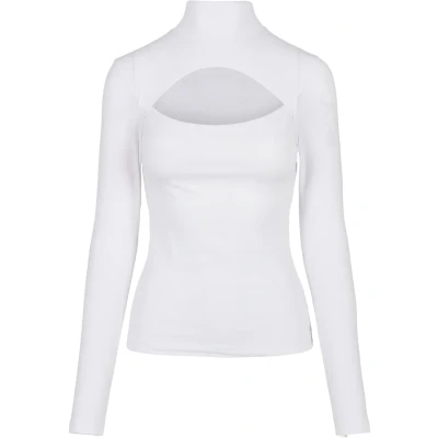 Afbeelding van Urban Classics Cutout Turtleneck Longsleeve, Dames, Maat: 4XL, White