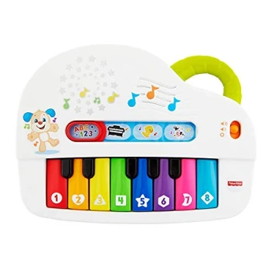 Afbeelding van Fisher Price Mon Piano Rigolo, Italiaanse versie, voor baby&#039;s vanaf 6 maanden, GFK03