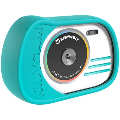 Afbeelding van Kidywolf kindercamera kidycam cyaan