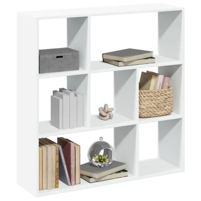 Afbeelding van Kamerscherm / boekenkast 102x29x103,5 cm bewerkt hout wit