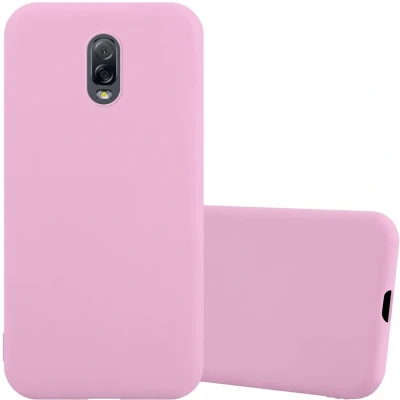 Afbeelding van Cadorabo Hoesje geschikt voor Samsung Galaxy J7 PLUS / C8 in CANDY ROZE Beschermhoes gemaakt van flexibel TPU silicone Case Cover