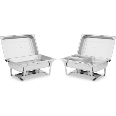 Afbeelding van Royal Catering Chafing Dish set 2 delig 2x8 L incl. GN bak