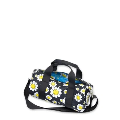 Afbeelding van LOQI Weekender Flowers Black Medium Recycled