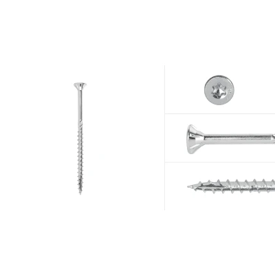Afbeelding van Wovar Spaanplaatschroeven Verzinkt 4 x 70 mm Torx 20 Doos 200 Stuks
