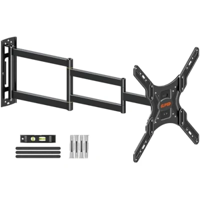 Afbeelding van ELIVED Wandhouder met lange arm voor de meeste tv&#039;s van 26 tot 65 inch, uitschuifbare hoek 950 mm, VESA max. 400 x belastbaar 35 kg, EV3018