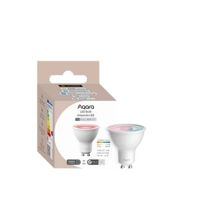 Image de Ampoule connectée LED intelligente Aqara T2 RGB CCT GU10 Blanc