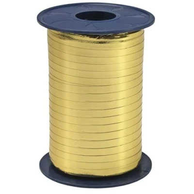 Afbeelding van C.E. Pattberg MEXICO Cadeaulint, goudkleurig, metallic, 400 m bolduc voor verpakking, breedte 5 mm, decoratieve accessoires &amp; DIY, lint geschenken, elke gelegenheid