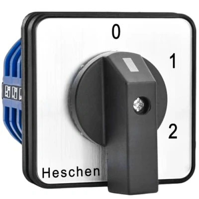 Afbeelding van Heschen Universele draainokselectieschakelaar, SZW26 40/0 3.3, 660V 40A, 4 posities 3 fasen, 12 klemmen, CE