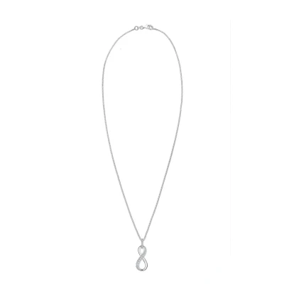 Afbeelding van Elli Infinity Symbol Ketting silvercoloured, Dames, Maat: 45, Silver coloured