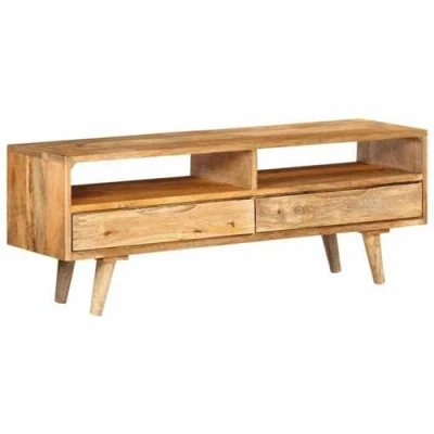 Afbeelding van vidaXL Tv meubel 140x30x41 cm massief mangohout