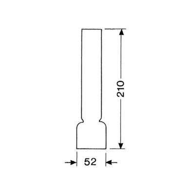 Afbeelding van Lind Lampeglas 14 Ligne 210mm