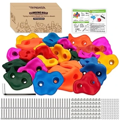 Afbeelding van Trymaker 30 stuks klimgrepen voor kinderen en volwassenen