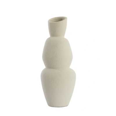 Afbeelding van Light &amp; Living Vaas ARAM Ø19x46.5cm Wit