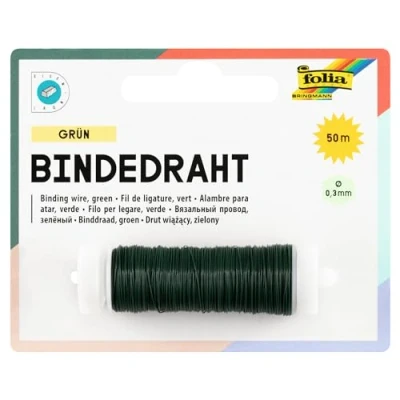 Afbeelding van folia Binddraad 0,3 mm x 50 m groen 79158