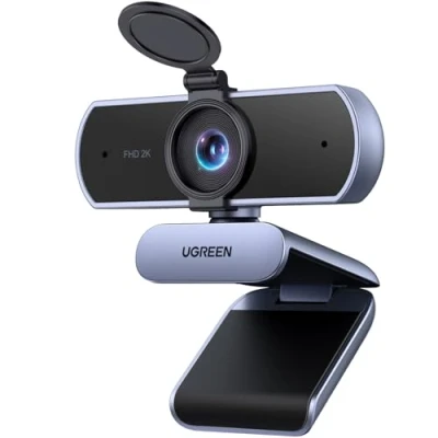 Afbeelding van UGREEN Webcam 2K 30FPS Camera USB PC Twee Microfoon Focus Vaste Hoek Verstelbare Ruisonderdrukking Licht Plug Play Windows MacOS Linux Streaming YouTube Skype Video Oproep Zoom Videoconferentie