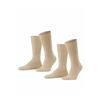 Afbeelding van Falke heren Swing sokken in 2 pack de kleur Camel, maat: 39 42