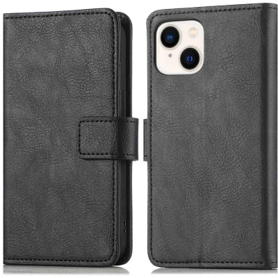 Afbeelding van imoshion Hoesje Geschikt voor iPhone 13 / 14 Luxe Bookcase Zwart