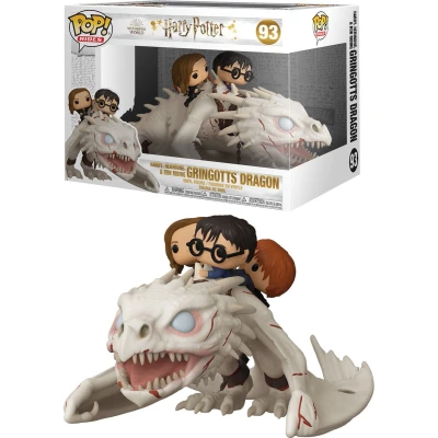 Afbeelding van Funko Harry, Hermione &amp; Ron riding Gringotts / Goudgrijp Dragon Pop! Rides Harry Potter Figuur