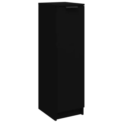 Image de vidaXL Armoire à chaussures noir 30x35x100 cm bois d&#039;ingénierie811431