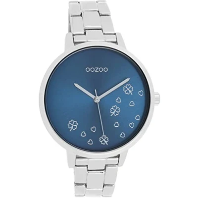 Afbeelding van OOZOO Timepieces zilverkleurige horloge met roestvrijstalen armband C11121