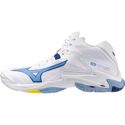 Afbeelding van Mizuno WAVE LIGHTNING Z8 MID Volleybalschoenen Wit/BellwetherBlauw/BelAirBlu Dames/Heren Maat 42