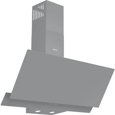 Afbeelding van Wiggo WE A942G(G) Schuin 90cm 626m3/h 4 standen Energieklasse A Grijs Dubbel Glas