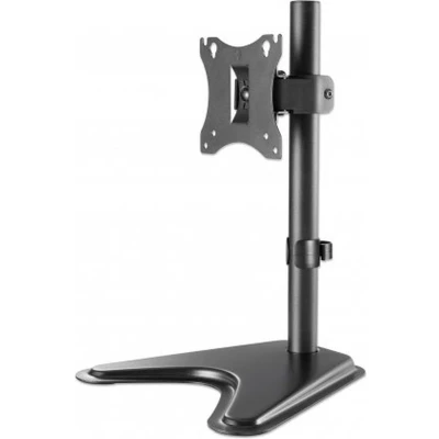 Afbeelding van Manhattan 462037 Monitor tafelbeugel 1 voudig 43,2 cm (17) 68,6 (27) Zwart Kantelbaar en zwenkbaar, Roteerbaar