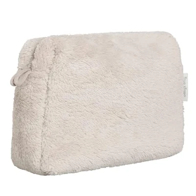Afbeelding van Baby&#039;s Only Baby Toilettasje Cozy Verschoningstasje gemaakt van teddystof Luieretui Warm Linen 25x10x20 cm Met ritssluiting