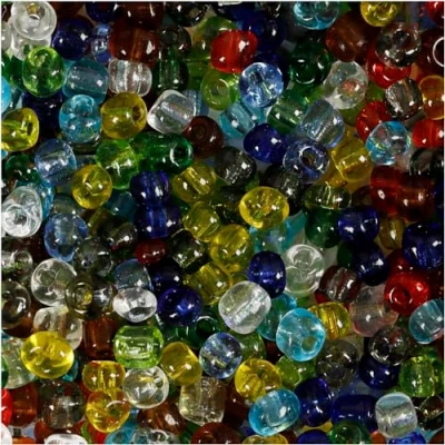 Afbeelding van Creativ Company Rocailles Transparant Glas, 130 gram