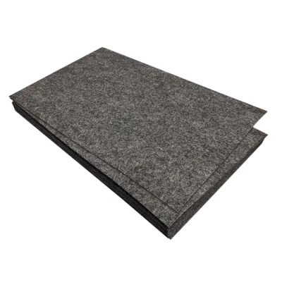Afbeelding van Jtnohx 11 stuks harde viltvellen 17,78 x 28,7 cm om te knutselen, vierkant vilt naaien (donkergrijs)