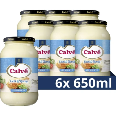 Afbeelding van Calve Mayonaise Romig 6x650ml