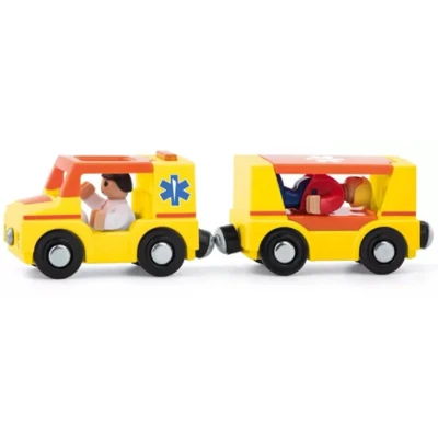 Afbeelding van Woody autoset voor trein ambulance