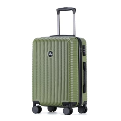 Afbeelding van Blade set van 3 koffers met harde schaal, lichte Koffer op wielen, handbagage ABS + PC TSA slot, 4 spinner, reiskoffers, Groen,