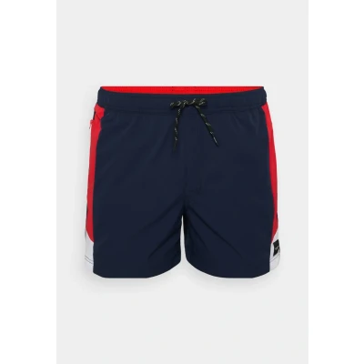 Afbeelding van Jack &amp; Jones Jpstmaui Jjswim Blocked ZIP Zwemshorts, Heren, Maat: Small, Navy