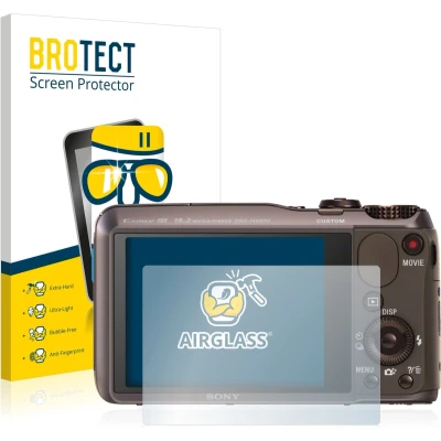 Afbeelding van BROTECT Screenprotector voor Sony Cyber Shot DSC HX20V Folie Beschermfolie Beschermglas transparant