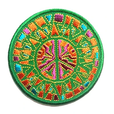 Afbeelding van Peace Paix Patch om op te strijken applicaties, Grootte: 7,7 x cm