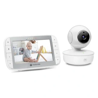 Afbeelding van Motorola Nursery Babyfoon met Camera VM55 5 inch Kleurendisplay Draadloos Infrarood Nachtzicht Kantelende Terugspreekfunctie