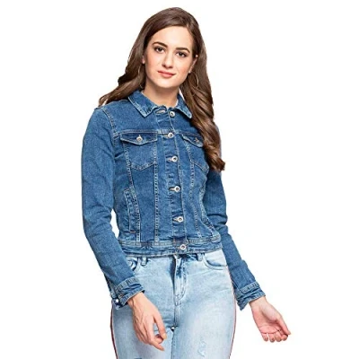 Image de Vestes demie saison Only Tia denim jacket l Bleu Taille : 44 rèf 17388