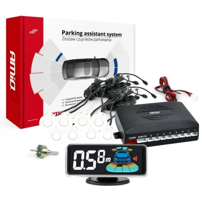 Afbeelding van AMiO LED GRAF 3D 03194 Parkeerassistent Met boor voor en achter montagehandleiding 8