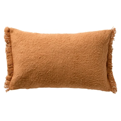 Afbeelding van Dutch Decor LASSE Sierkussen 30x50 cm met kussenhoes van 65% gereclycled katoen Eco Line collectie Tobacco Brown bruin