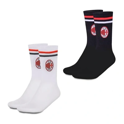 Afbeelding van hermet Set Calze Milan sokken Milaan, uniseks, Wit/Zwart