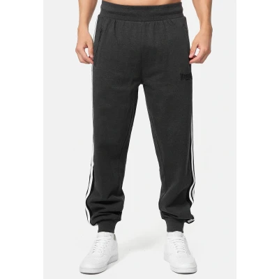 Afbeelding van Lonsdale Normale Passform Vesington Trainingsbroek, Heren, Maat: Medium, Marl anthra black white