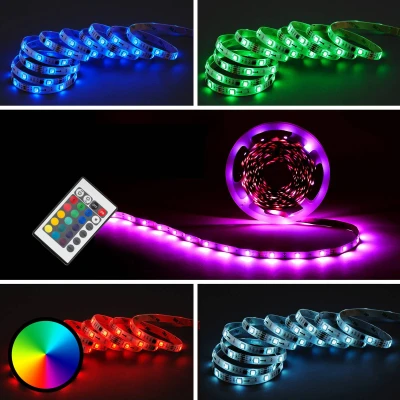 Afbeelding van Briloner Leuchten LED SUPERLINE strip 10meter Dimbaar met afstandsbediening RGB Wit