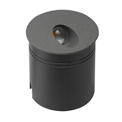 Afbeelding van LED inbouwlamp Aspen IP65, rond, donkergrijs