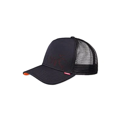 Afbeelding van Djinns Trucker HFT Burned Sports Cap zwart/oranje, Nothing Club Pique
