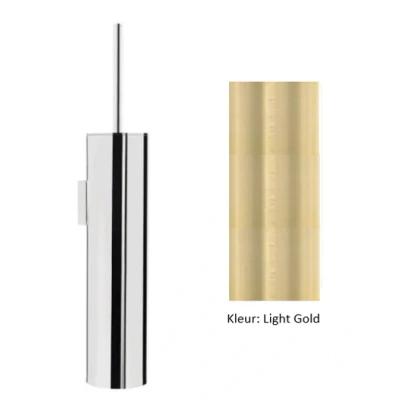 Afbeelding van Waterevolution Flow toiletborstelset wand PVD Light Gold A241WGE
