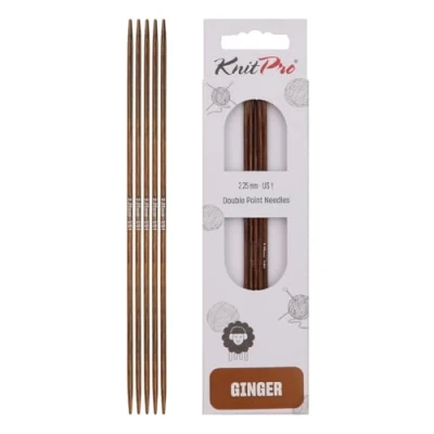 Afbeelding van KnitPro Ginger dubbele punt breinaalden 12,5 cm x 2,25 mm, 5 stuks
