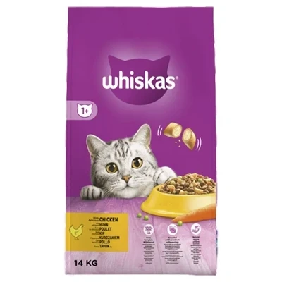 Afbeelding van Kattenvoer Whiskas Volwassen Kip Plantaardig 14 Kg