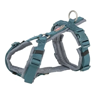 Afbeelding van Trixie Hondentuig Premium Trekking Petrol Blauw/ Grafiet Grijs 62 74X2,5 CM