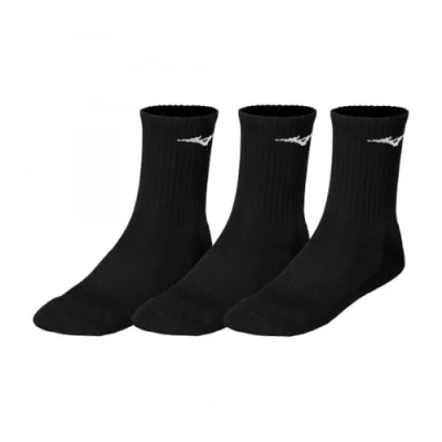 Afbeelding van Mizuno Training 3P Socks Zwart/Zwart/Zwart Dames/Heren Maat S
